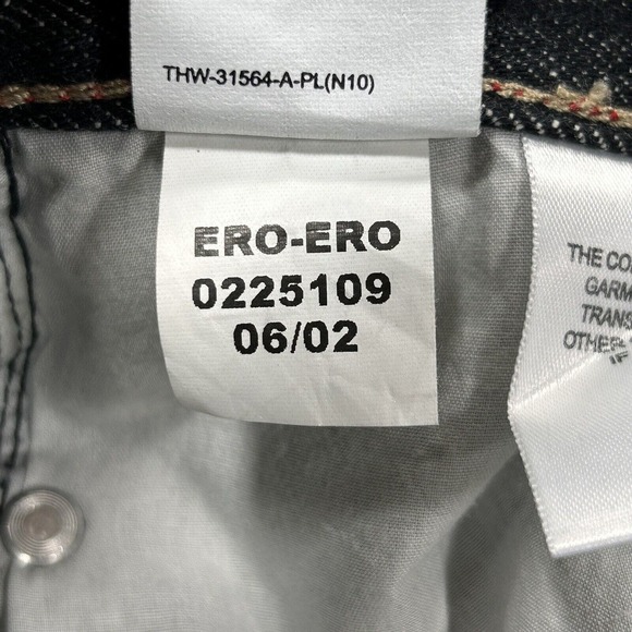 Vintage Tommy Hilfiger Jeans Women’s 4 Black 100% Cotton Y2K Boyfriend Low Rise - Picture 13 of 16